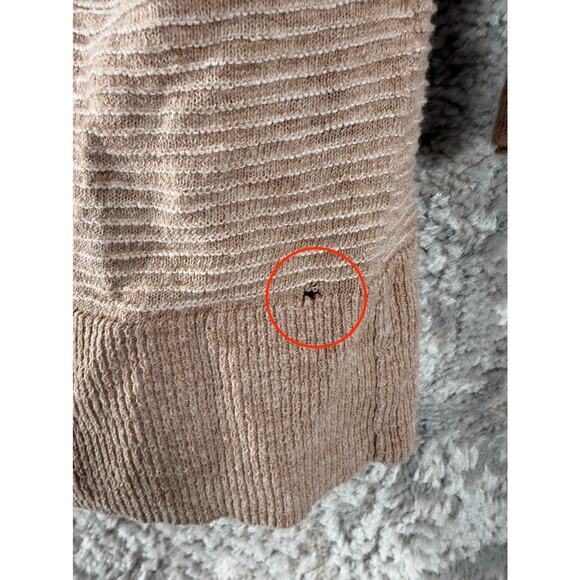 Madewell Size XXS Open Front Cardigan Sweater Beige Pocket Long Sleeve - Picture 2 of 8